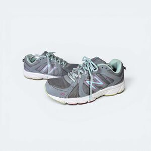New Balance 402 v1 Womens Running Shoes Size 9.5 Grey Teal Pink WE402GA1